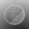 Engraved Glass Ornament - Round (Upload Your Own)