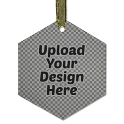 Flat Glass Ornament - Hexagon (Upload Your Own)