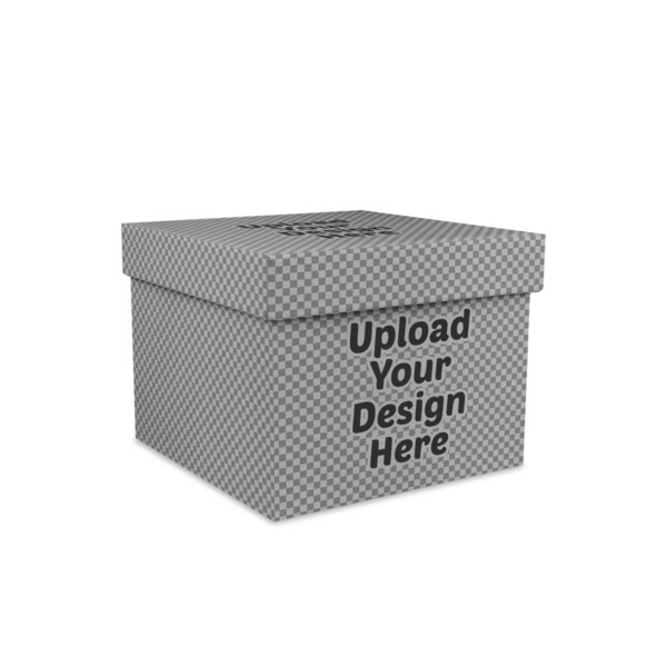 Custom Gift Box with Lid - Canvas Wrapped - Small (Upload Your Own)