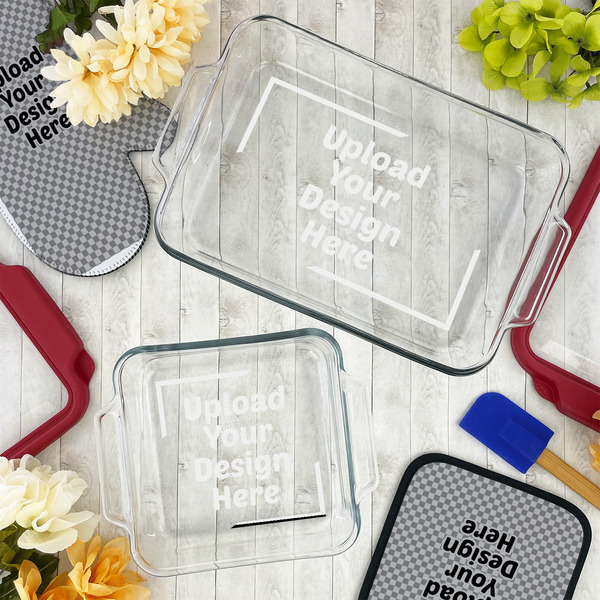 Upload Your Own Glass Baking Dish Set - Lifestyle