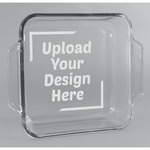 Glass Cake Dish - 8in x 8in (Upload Your Own)