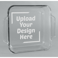 Glass Cake Dish - 8in x 8in (Upload Your Own)