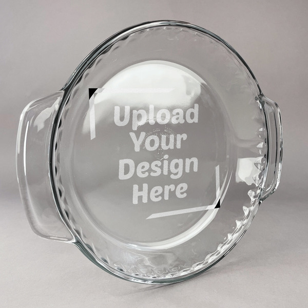 Custom Glass Pie Dish - 9.5in Round (Upload Your Own)