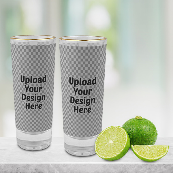 Upload Your Own Glass Shot Glass - 2oz - Lifestyle