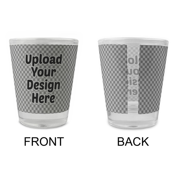 Upload Your Own Glass Shot Glass - Standard - Front & Back