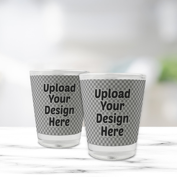 Upload Your Own Glass Shot Glass - Standard - Lifestyle