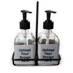 Glass Soap & Lotion Bottle Set (Upload Your Own)