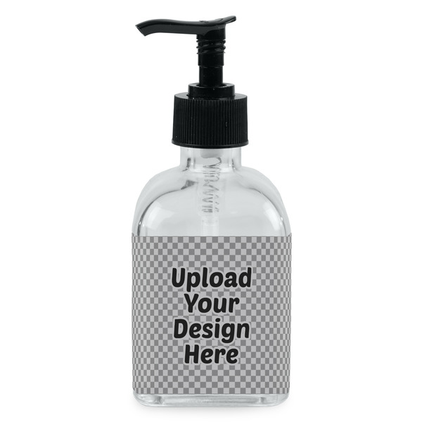 Custom Glass Soap & Lotion Bottle - Single Bottle (Upload Your Own)