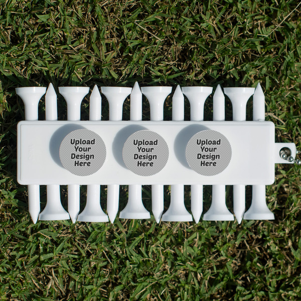 Upload Your Own Golf Tees & Ball Markers Set - Back
