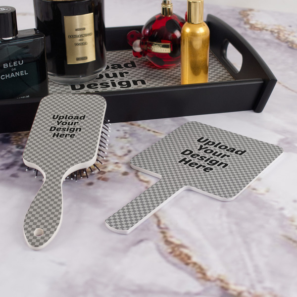 Upload Your Own Hair Brush and Hand Mirror - Bathroom Scene