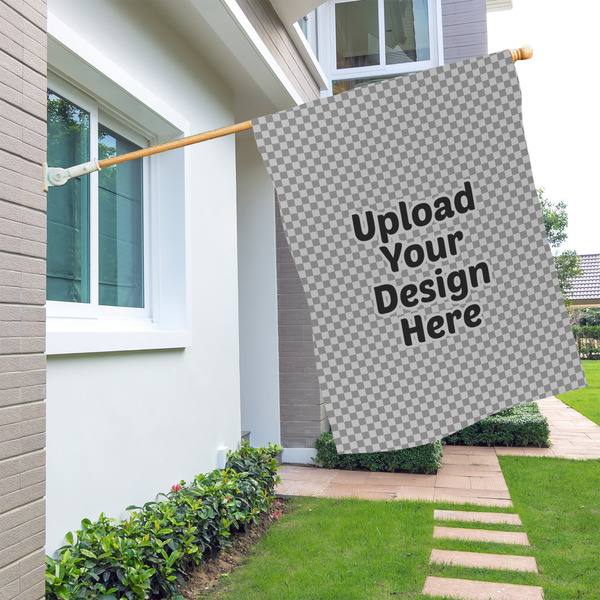 Upload Your Own House Flags - Single Sided - LIFESTYLE