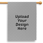28" House Flag - Single-Sided (Upload Your Own)