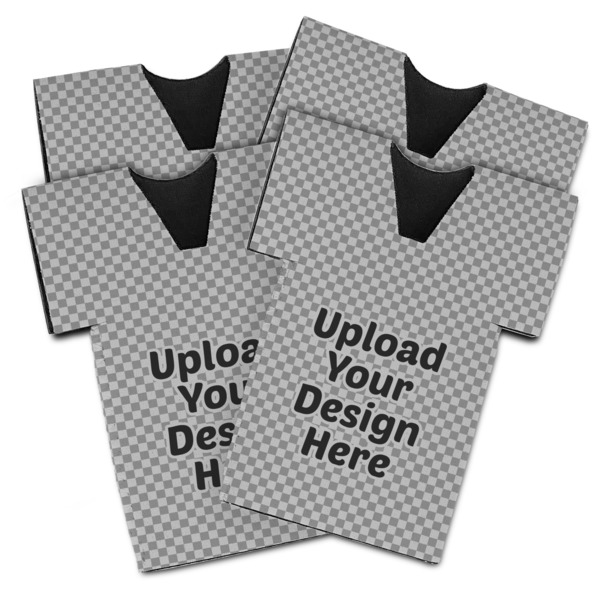 Upload Your Own Jersey Bottle Cooler - Set of 4 - MAIN (flat)