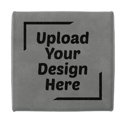 Jewelry Gift Box - Engraved Leather Lid (Upload Your Own)