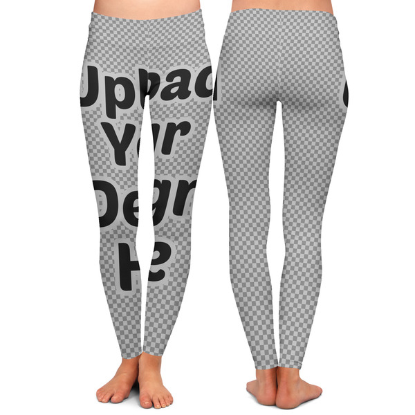 Upload Your Own Ladies Leggings - Front and Back