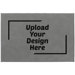 Gift Box w/ Engraved Leather Lid - Large (Upload Your Own)