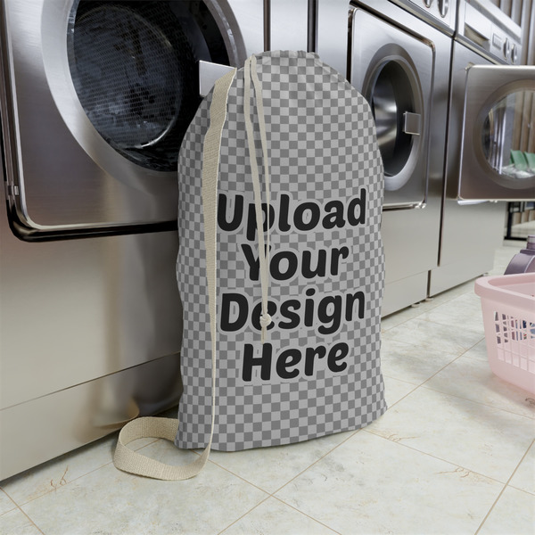 Upload Your Own Large Laundry Bag - In Context