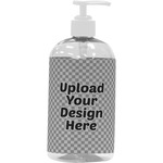 Plastic Soap / Lotion Dispenser - 16 oz - Large - White (Upload Your Own)