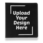 Leather Binder - 1" - Black (Upload Your Own)