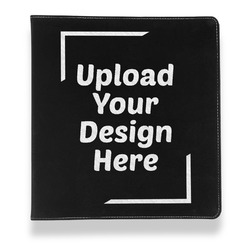 Leather Binder - 1" - Black (Upload Your Own)