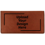 Leatherette Checkbook Holder (Upload Your Own)