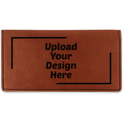 Leatherette Checkbook Holder (Upload Your Own)