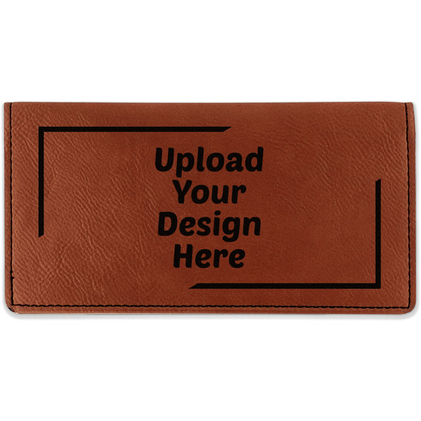 Custom Leatherette Checkbook Holder (Upload Your Own)