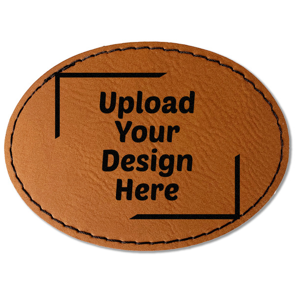 Upload Your Own Leatherette Patches - Oval