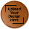 Faux Leather Iron On Patch - Round (Upload Your Own)