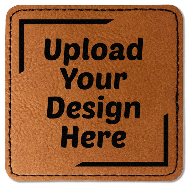 Upload Your Own Leatherette Patches - Square