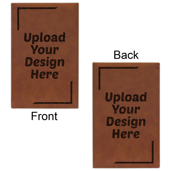 Upload Your Own Leatherette Sketchbooks - Small - Double Sided - Front & Back View