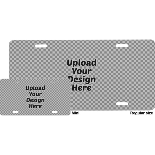 Upload Your Own License Plate - Sizes - Four Holes