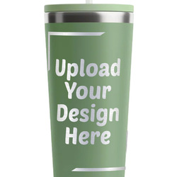 RTIC Everyday Tumbler with Straw - 28oz - Light Green - Single-Sided (Upload Your Own)