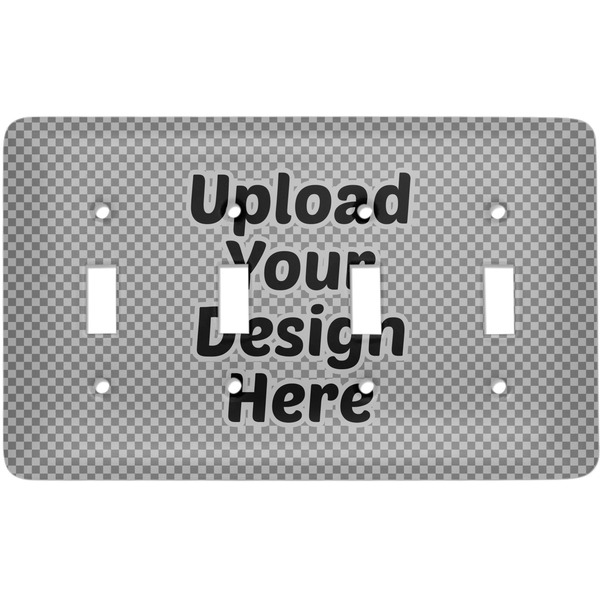 Custom Light Switch Cover - 4 Toggle Plate (Upload Your Own)