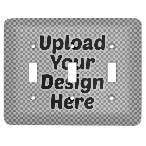 Custom Light Switch Cover - 3 Toggle Plate (Upload Your Own)