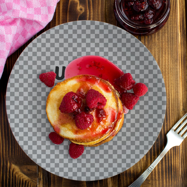 Upload Your Own Melamine Plate 8 inches - LIFESTYLE