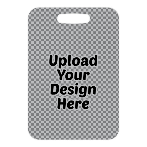Upload Your Own Metal Luggage Tag - Front Without Strap