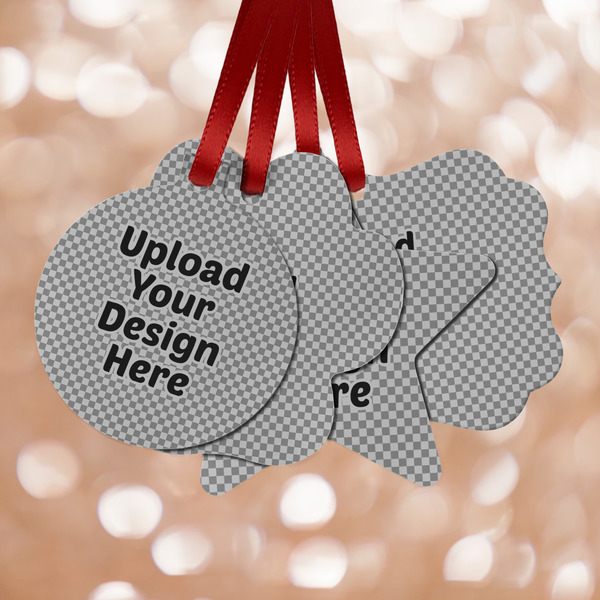 Custom Metal Ornaments - Double-Sided (Upload Your Own)