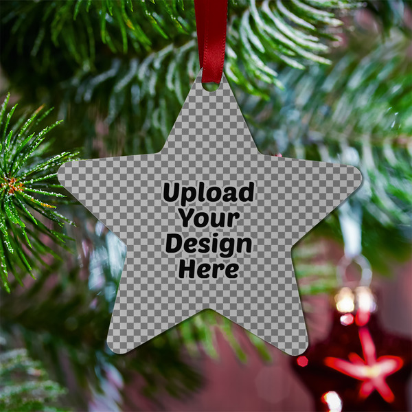 Upload Your Own Metal Star Ornament - Lifestyle