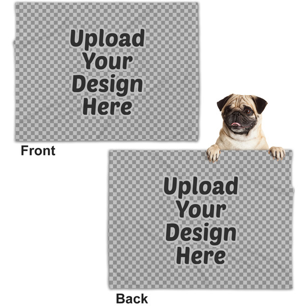 Upload Your Own Microfleece Dog Blanket - Regular - Front & Back