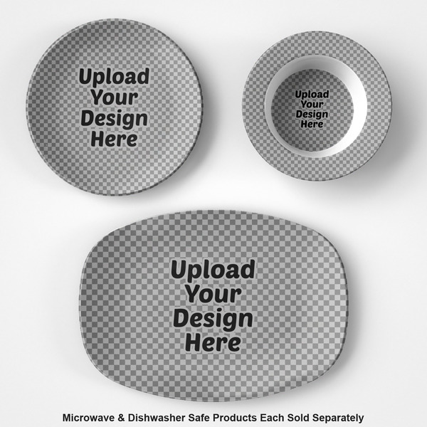 Upload Your Own Microwave Safe Composite Polymer Plastic Dishware - Group