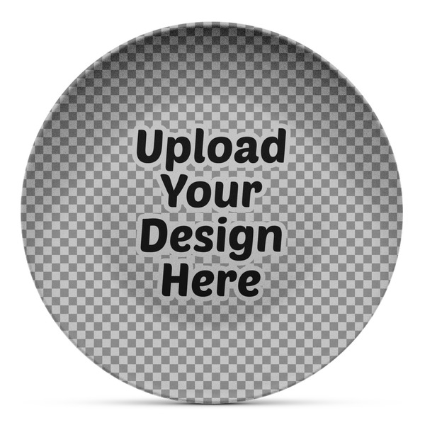 Custom Microwave Safe Plastic Plate - Composite Polymer (Upload Your Own)