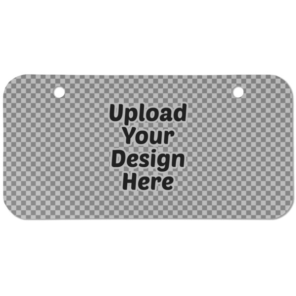Upload Your Own Mini Bicycle License Plate - Two Holes