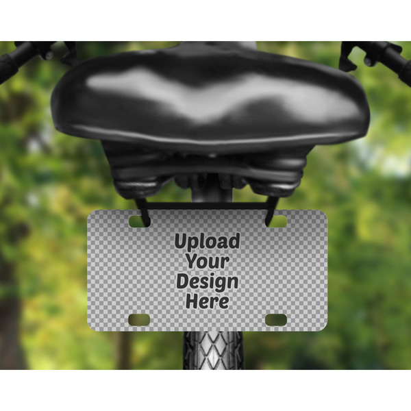 Upload Your Own Mini License Plate on Bicycle 4 hole