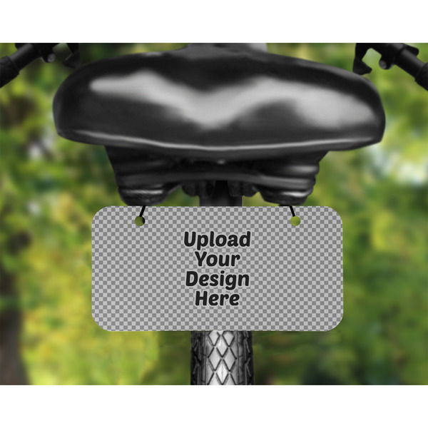 Upload Your Own Mini License Plate on Bicycle - LIFESTYLE Two holes