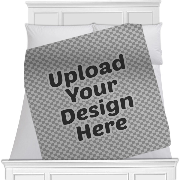Custom Minky Blanket - Toddler / Throw - 60" x 50" - Single-Sided (Upload Your Own)