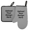 Left Oven Mitt & Pot Holder Set (Upload Your Own)