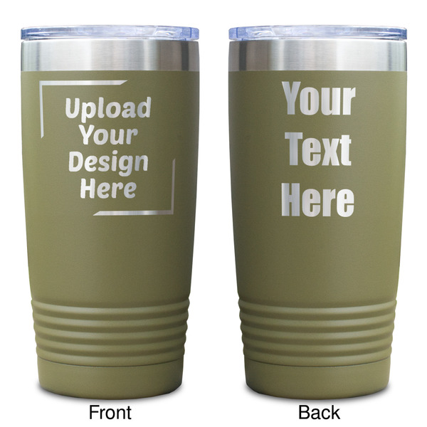 Upload Your Own Olive Polar Camel Tumbler - 20oz - Double Sided - Approval