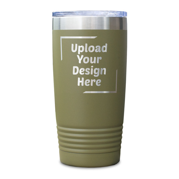 Upload Your Own Olive Polar Camel Tumbler - 20oz - Single Sided - Approval
