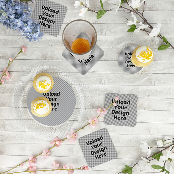 Upload Your Own Paper Coasters - In Context